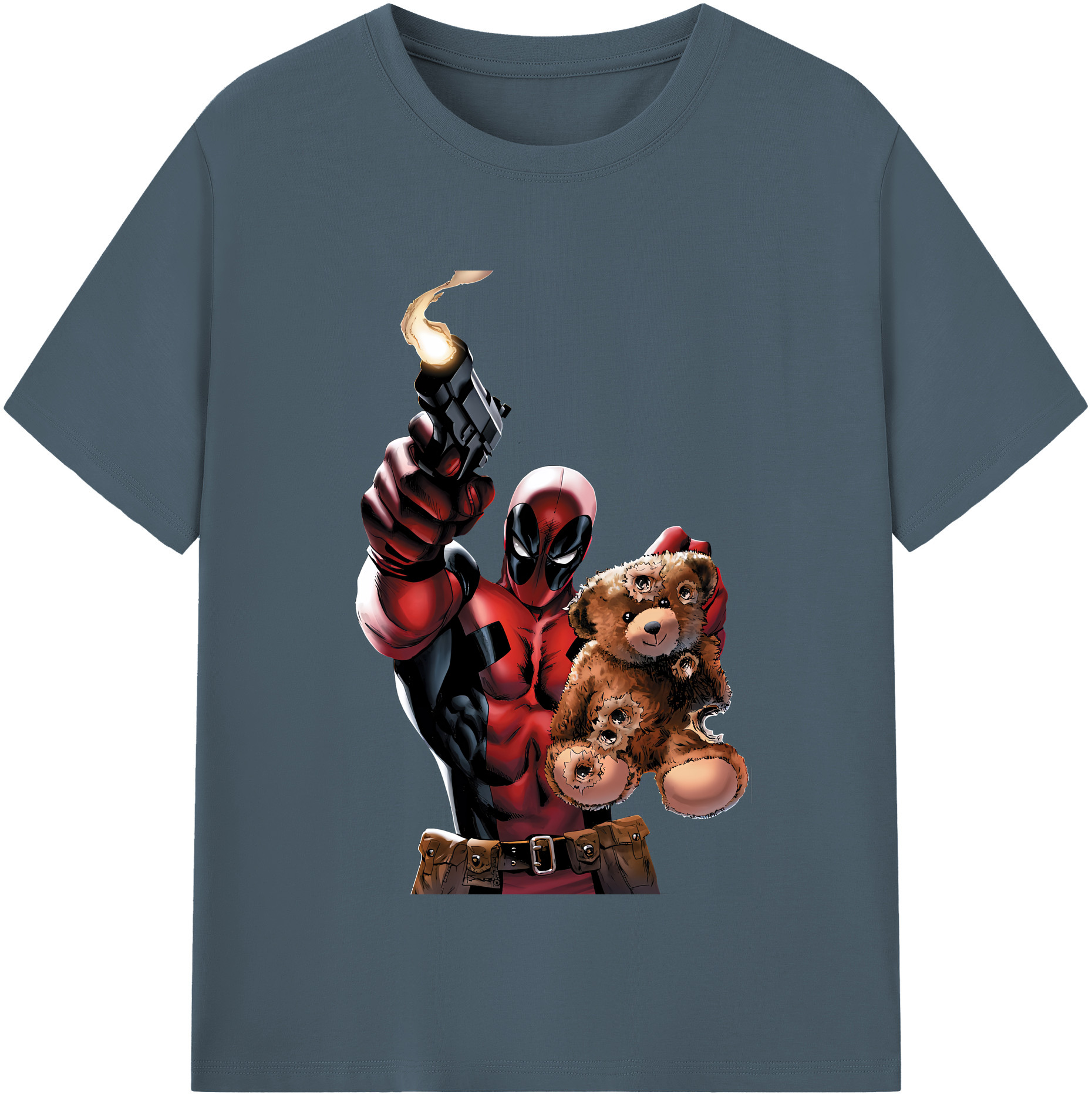 （画像用） Deadpool デッドプール 綿100％半袖Tシャツ（フロントプリント）